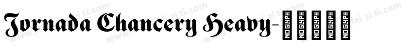 Jornada Chancery Heavy字体转换